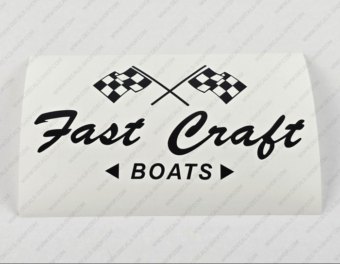 Fast Craft Boat Logo Decals Set of 2 x 7"